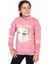 Toontoy Kız Çocuk Baskılı Taş Işlemeli Balıkçı Yaka Sweatshirt 1