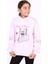 Toontoy Kız Çocuk Baskılı Taş Işlemeli Balıkçı Yaka Sweatshirt 1