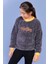Toontoy Kız Çocuk Nakışlı Peluş Sweatshirt 1