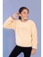 Toontoy Kız Çocuk Nakışlı Peluş Sweatshirt 1