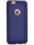 Apple iPhone 6 6s Kılıf Premier Silikon+Nano Glass Koruyucu Lacivert 1