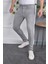 Erkek Jeans Skinny Fit Likralı Açık Gri Dar Paça Kot Pantolon 1