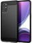 Oneplus 8t Brushed Carbon Fiber Silikon Tpu Kılıf - Siyah 1