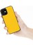 Apple iPhone 12 Mini Lucca Sarı Deri Telefon Kılıfı 5