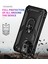 iPhone 13 Pro Max Çift Katmanlı Halkalı Standlı Kılıf Siyah (Yurt Dışından) 5