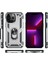iPhone 13 Pro Max Çift Katmanlı Halkalı Standlı Kılıf Gümüş (Yurt Dışından) 2