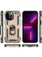 iPhone 13 Pro Max Çift Katmanlı Halkalı Standlı Kılıf Altın (Yurt Dışından) 2