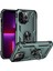 iPhone 13 Pro Max Çift Katmanlı Halkalı Standlı Kılıf Yeşil (Yurt Dışından) 1
