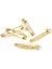 25 Adet 2cm Altın Sarısı / Gold Renk Metal Broş Iğnesi 1