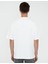 Erkek Ekru Oversize Bisiklet Yaka Tişört 50240516-VR019 3