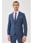 ALTINYILDIZ CLASSICS Erkek Lacivert Ekstra Slim Fit Dar Kesim Yünlü Kareli Takım Elbise 1