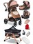 9 In 1 Set Baby Home 946 Single-To Travel Sistem Bebek Arabası ve 510 Lulla-Go Anne Yanı Bebek Sepeti Beşik 1