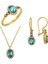 Aquamarine Taşlı Altın Üçlü Set 1
