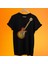 Gitar Baskılı %100 Pamuk Oversize T-Shirt Büyük Beden Tişört 1