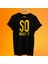 So What Baskılı %100 Pamuk Oversize T-Shirt Büyük Beden Tişört 1