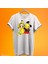Pikachu Mickey Mouse Baskılı %100 Pamuk Oversize T-Shirt Büyük Beden Tişört 1