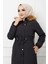 Siyah Içi Kürkü ve Su Geçirmez Bayan Kışlık Mont&kaban 5