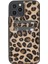 Apple iPhone 12 Pro Max Capri Tüylü Leopar Deri Kartlıklı Telefon Kılıfı 1
