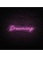 Dreaming Neon LED Duvar Yazısı Dekoratif Duvar Aydinlatmasi Gece Lambası 3