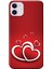 Apple iPhone 11 Kılıf Kalpler Baskılı Esnek TPU Silikon 1