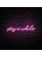 Stay A While Neon LED Duvar Yazısı Dekoratif Duvar Aydinlatmasi Gece Lambası 4