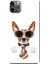 Apple iPhone 11 Pro Kılıf Renkli Kravatlı Köpek Baskılı Esnek TPU Silikon 1