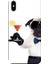 Apple iPhone XS Max Kılıf Gözlüklü Pug Kadeh Baskılı Esnek TPU Silikon 1