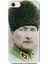 Apple iPhone 6 Plus Kılıf Mustafa Kemal Atatürk Baskılı Esnek TPU Silikon 1
