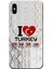 Apple iPhone X Kılıf I Love Turkey Baskılı Esnek TPU Silikon 1