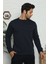 Erkek Bisiklet Yaka Sweatshirt Eşofman Üstü 3