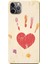 Apple iPhone 11 Pro Kılıf Kalp İzi Baskılı Esnek TPU Silikon 1