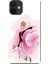 Apple iPhone 12 Kılıf Çiçek Buket Adam Kalp Baskılı Esnek TPU Silikon 1