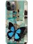 Apple iPhone 12 Pro Kılıf Pastel Kelebek Baskılı Esnek TPU Silikon 1