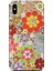 Apple iPhone XS Max Kılıf Vektörel Floral Baskılı Esnek TPU Silikon 1