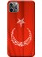 Apple iPhone 11 Pro Max Kılıf Türk Bayrağı Baskılı Esnek TPU Silikon 1