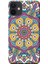Apple iPhone 12 Mini Kılıf Dekoratif Geometrik Vektörel Baskılı Esnek TPU Silikon 1