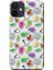 Apple iPhone 12 Mini Kılıf Bahar Temalı Vektörel Baskılı Esnek TPU Silikon 1