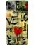 Apple iPhone 11 Pro Max Kılıf Kalp Love Grafiti Baskılı Esnek TPU Silikon 1