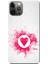 iPhone 12 Pro Kılıf Kalp Watercolor Baskılı Esnek Tpu SILIKON1597 1