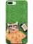 Apple iPhone 8 Plus Kılıf Sevimli Sarı Kedi Baskılı Esnek TPU Silikon 1