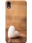 Apple iPhone XR Kılıf Beyaz Kalp Baskılı Esnek TPU Silikon 1