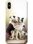 Apple iPhone XS Kılıf Sevimli Köpekler Sarılma Baskılı Esnek TPU Silikon 1