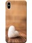 Apple iPhone XS Max Kılıf Beyaz Kalp Baskılı Esnek TPU Silikon 1