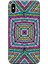Apple iPhone XS Kılıf Dekoratif Geometrik Vektörel Baskılı Esnek TPU Silikon 1