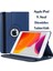 Apple iPad 9 Kılıf 9. Nesil A2602 10.2 Dönebilen Tablet Kılıfı + Ekran Koruyucu + Tablet Kalemi Lacivert 3