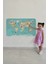 Eğitici Çocuk Odası Dünya Haritası Dünya Atlası Çocuk ve Bebek Duvar Sticker 3770 3