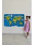 Eğitici Dünya Haritası Dünya Atlası Çocuk ve Bebek Odası Duvar Sticker 3774 3