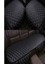 Citroen Berlingo Multispace 2008 ve Sonrası Ön ve Arka Koltuk Minderi Siyah Deri Kırmızı Desen 2