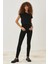 Skinny Fit Dar Kesim Yüksek Bel Esnek Jean Kot Pantolon 2