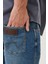 Erkek Arizona Koyu Mavi Straight Fit Normal Bel Düz Paça Esnek Jean Pantolon 5